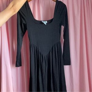 Future Collective x Reese Blutstein Black Long Sleeve Midi Dress | XS